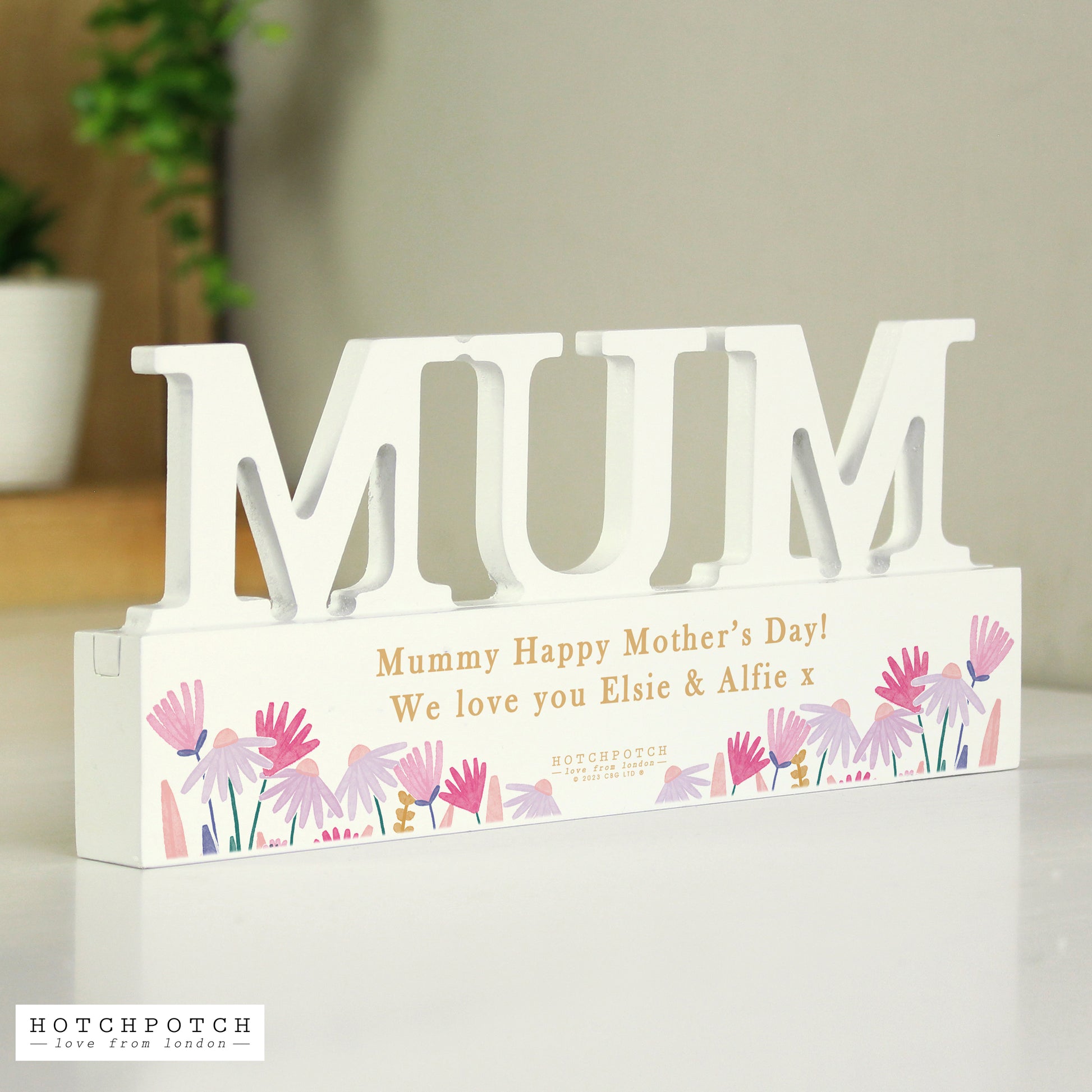 Personalised Wild Flower Mum Ornament