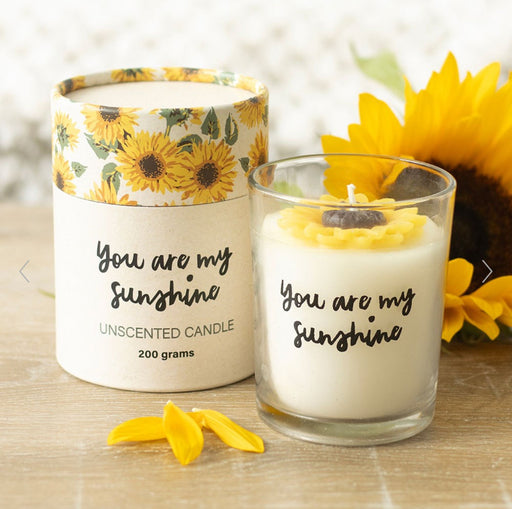 Are My Sunshine 3D Sunflower Candle