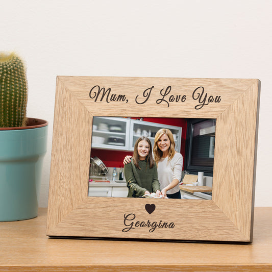 Personalised Mum I/We love You Photo Frame