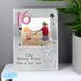 Personalised Me To You 16th Birthday Glitter Glass Photo Frame - 4x4