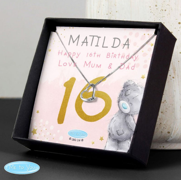Personalised Me To You 16th Birthday Necklace & Gift Box