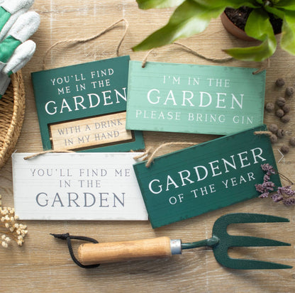 Gardener of the Year Hanging Sign