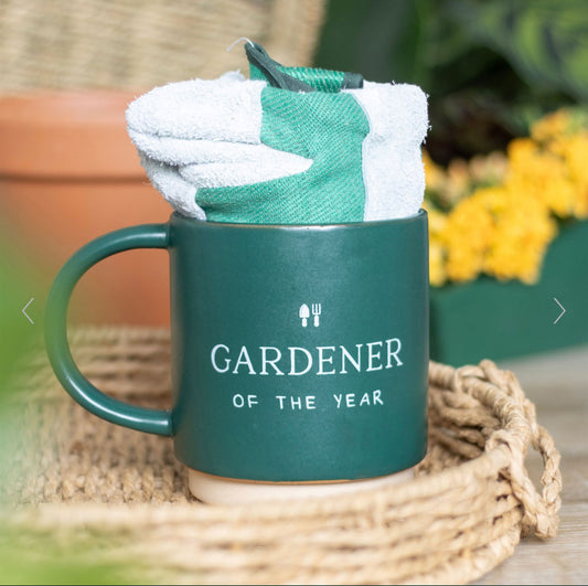 Gardener of the Year Mug and Glove Set