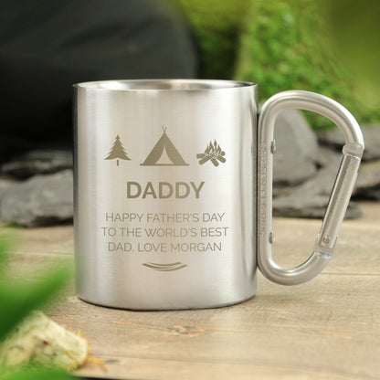 Personalised Wilderness Wanderer Carabiner Mug