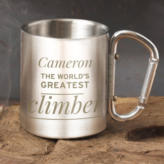 Personalised Any Message Carabiner Mug