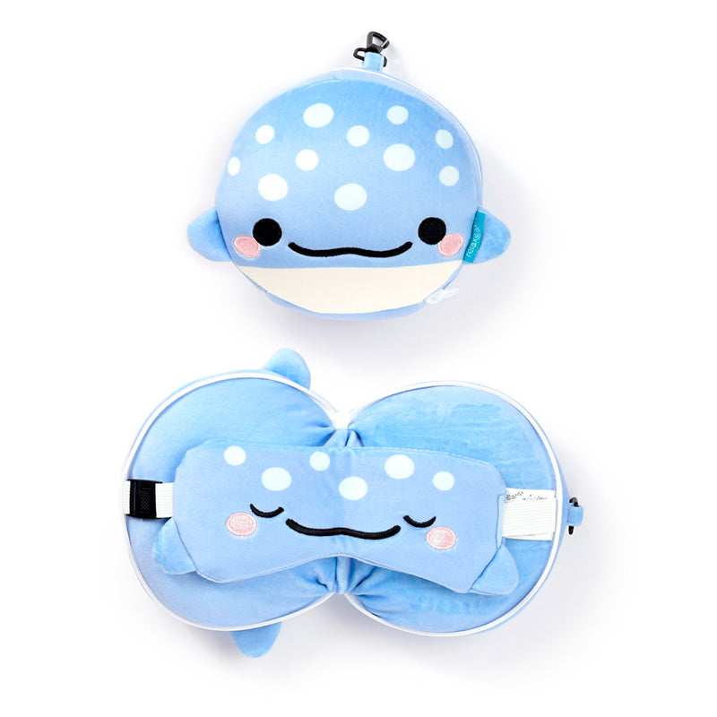 Aoi the Whale Shark Relaxeazzz Travel Pillow & Eye Mask