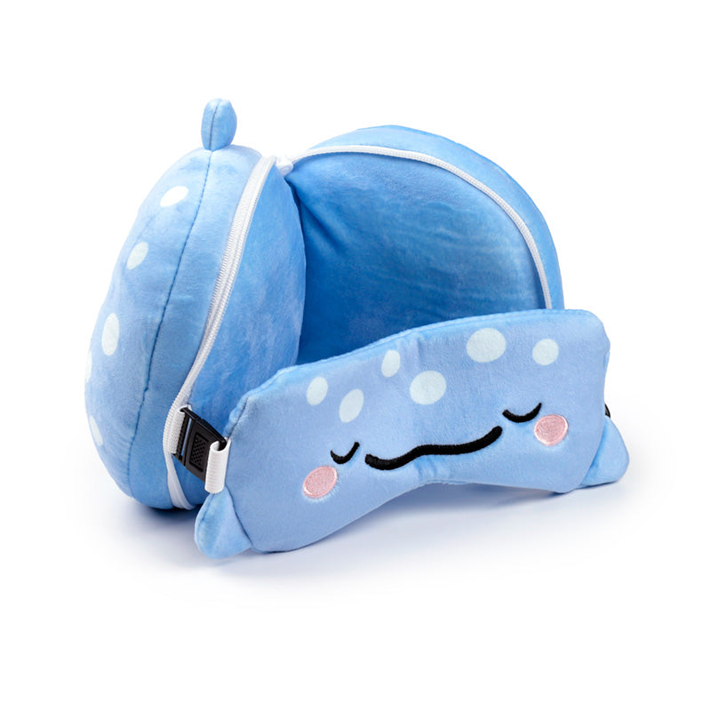 Aoi the Whale Shark Relaxeazzz Travel Pillow & Eye Mask