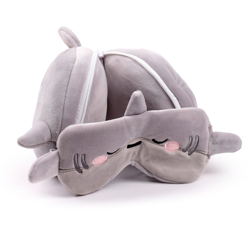 Archie the Shark Relaxeazzz Travel Pillow & Eye Mask