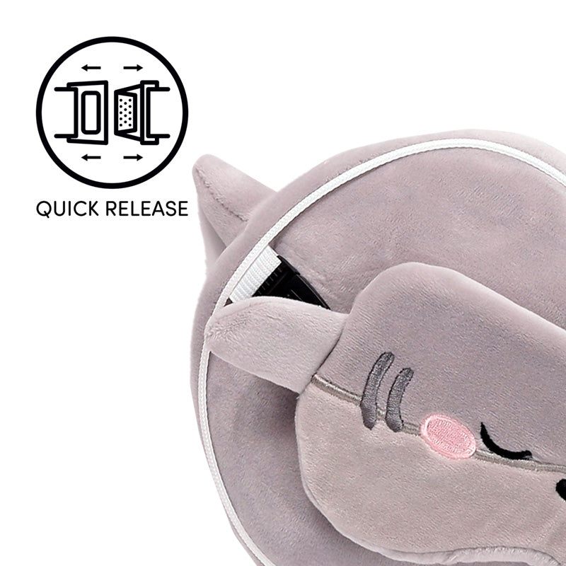 Archie the Shark Relaxeazzz Travel Pillow & Eye Mask