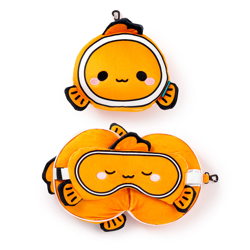 Finley the Clown Fish Relaxeazzz Travel Pillow & Eye Mask