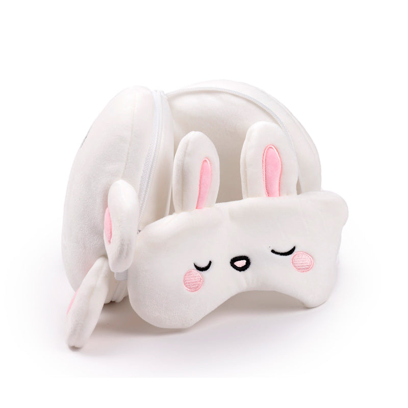 Frances the Rabbit Relaxeazzz Travel Pillow & Eye Mask