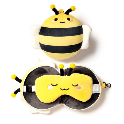 Adorabugs Bee Relaxeazzz Travel Pillow & Eye Mask