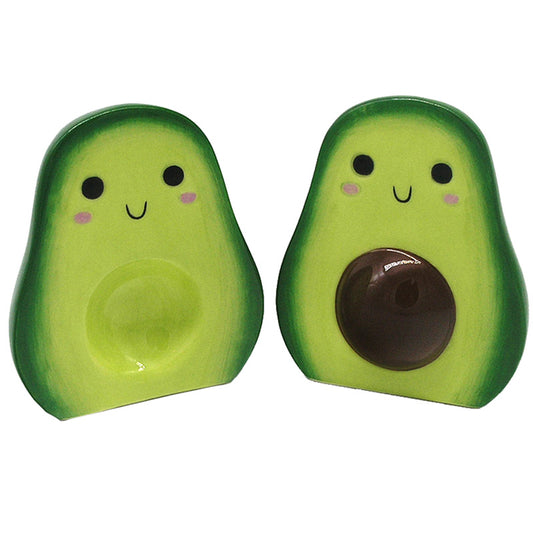 Avocado Ceramic Salt & Pepper Shakers Set