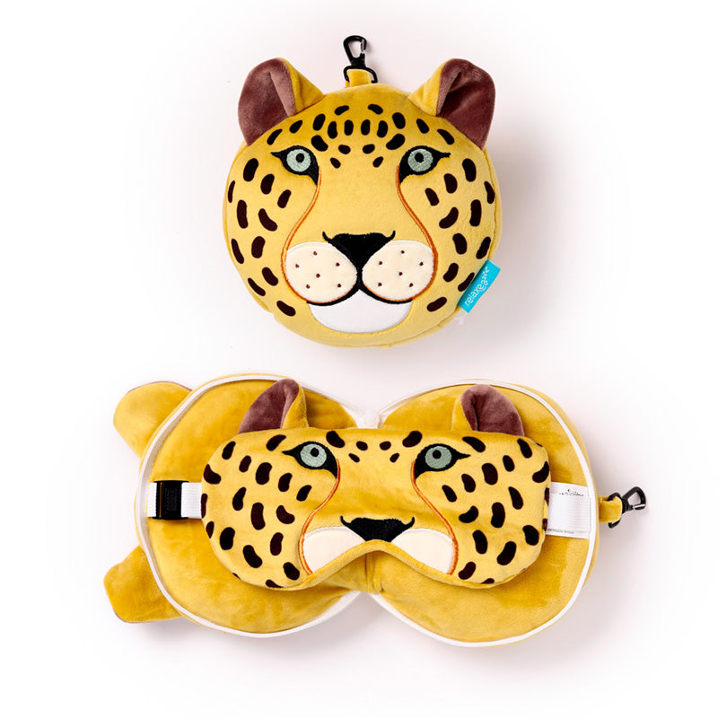 Leopard Relaxeazzz Travel Pillow & Eye Mask