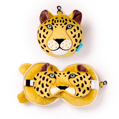 Leopard Relaxeazzz Travel Pillow & Eye Mask