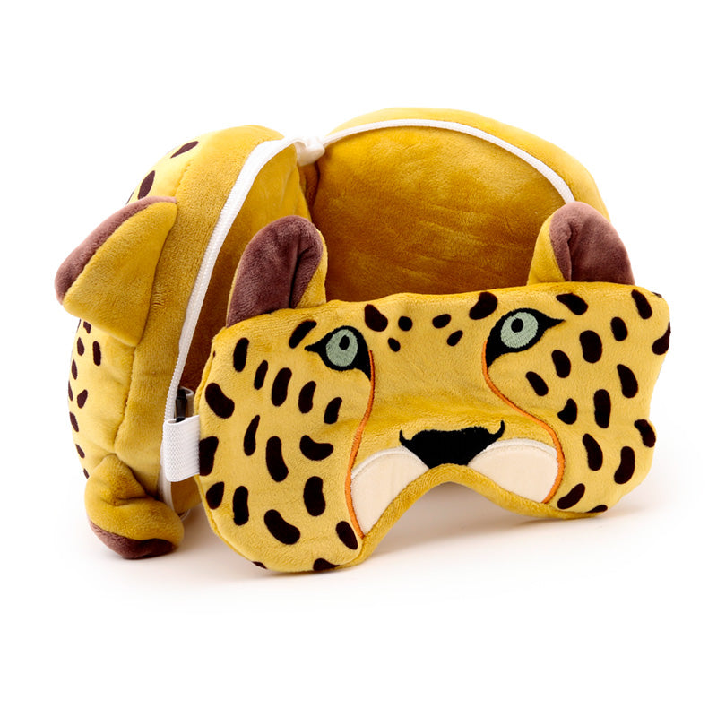 Leopard Relaxeazzz Travel Pillow & Eye Mask