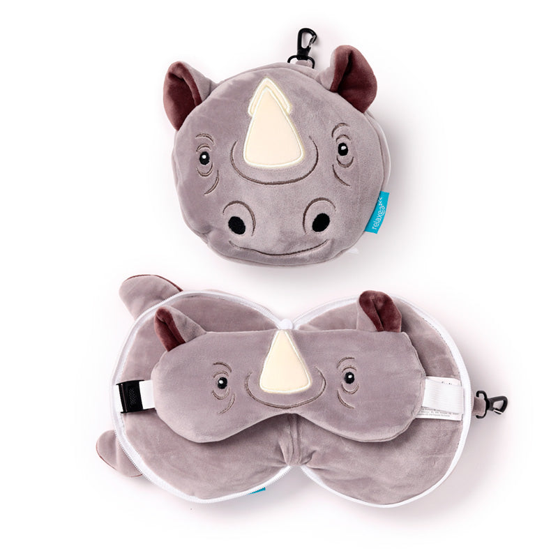 Rhino Relaxeazzz Travel Pillow & Eye Mask