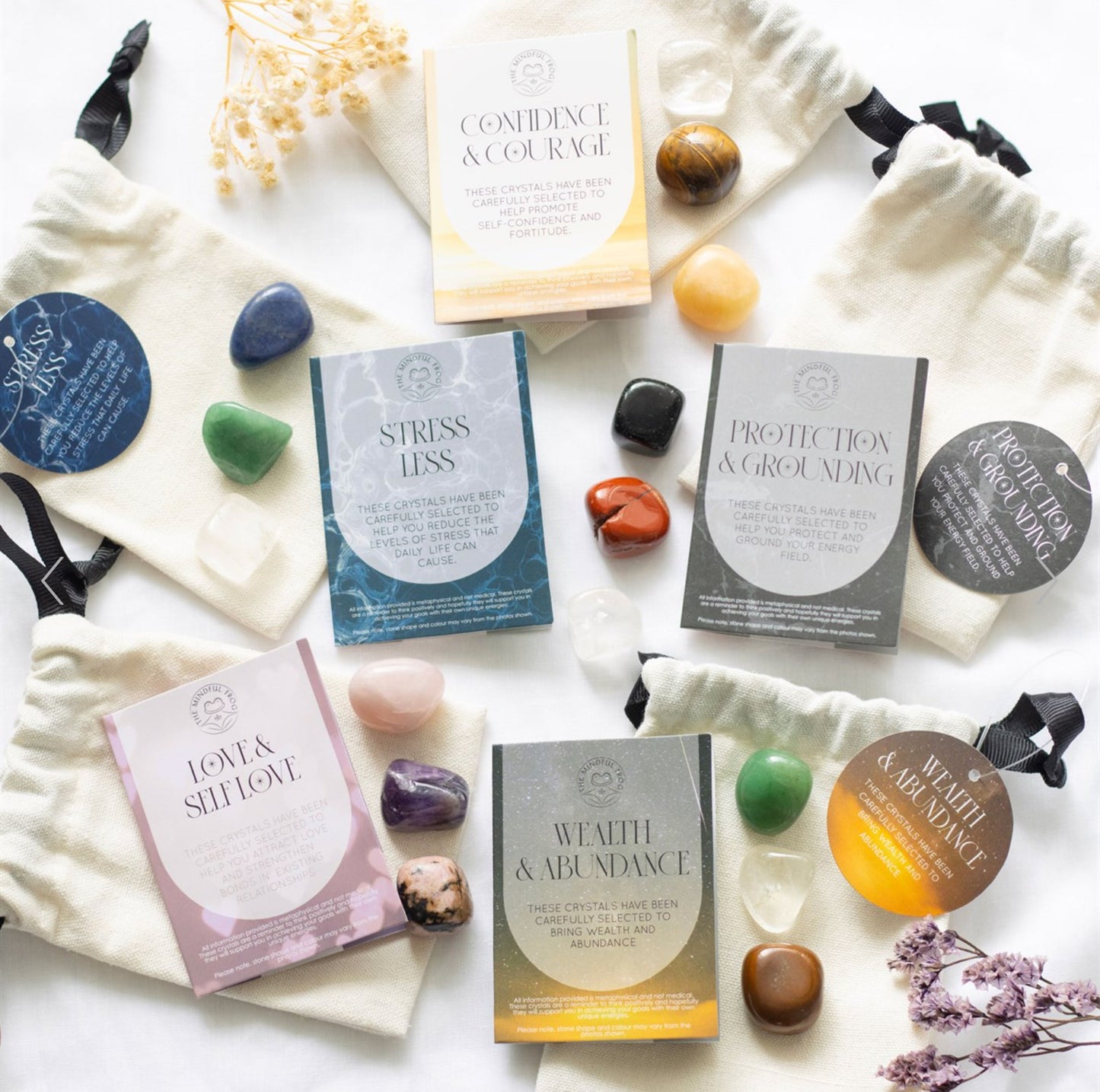 Stress Less Healing Crystal Gift Set