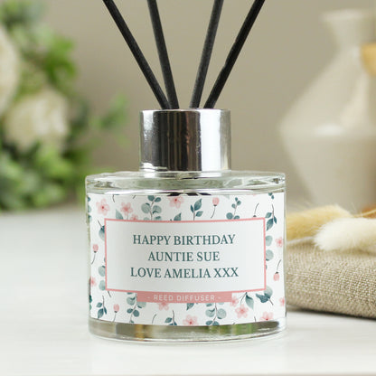 Personalised Floral Reed Diffuser