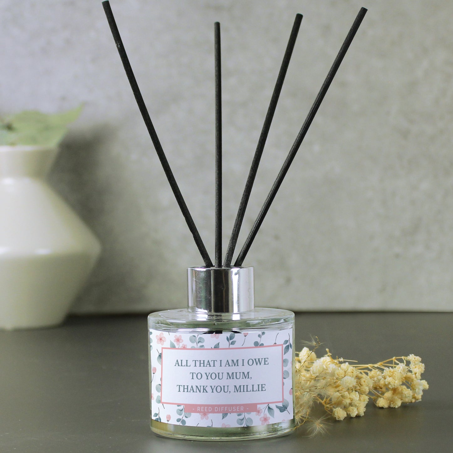 Personalised Floral Reed Diffuser