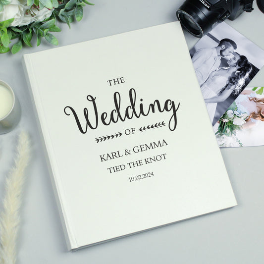 Personalised Rustic Traditional Wedding Photo Album