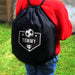 Personalised Football Black Swim & Kit Bag