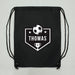 Personalised Football Black Swim & Kit Bag