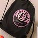 Personalised Leopard Print Pink Black Swim & Kit Bag