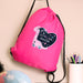 Personalised Girl Dinosaur Pink Swim & Kit Bag