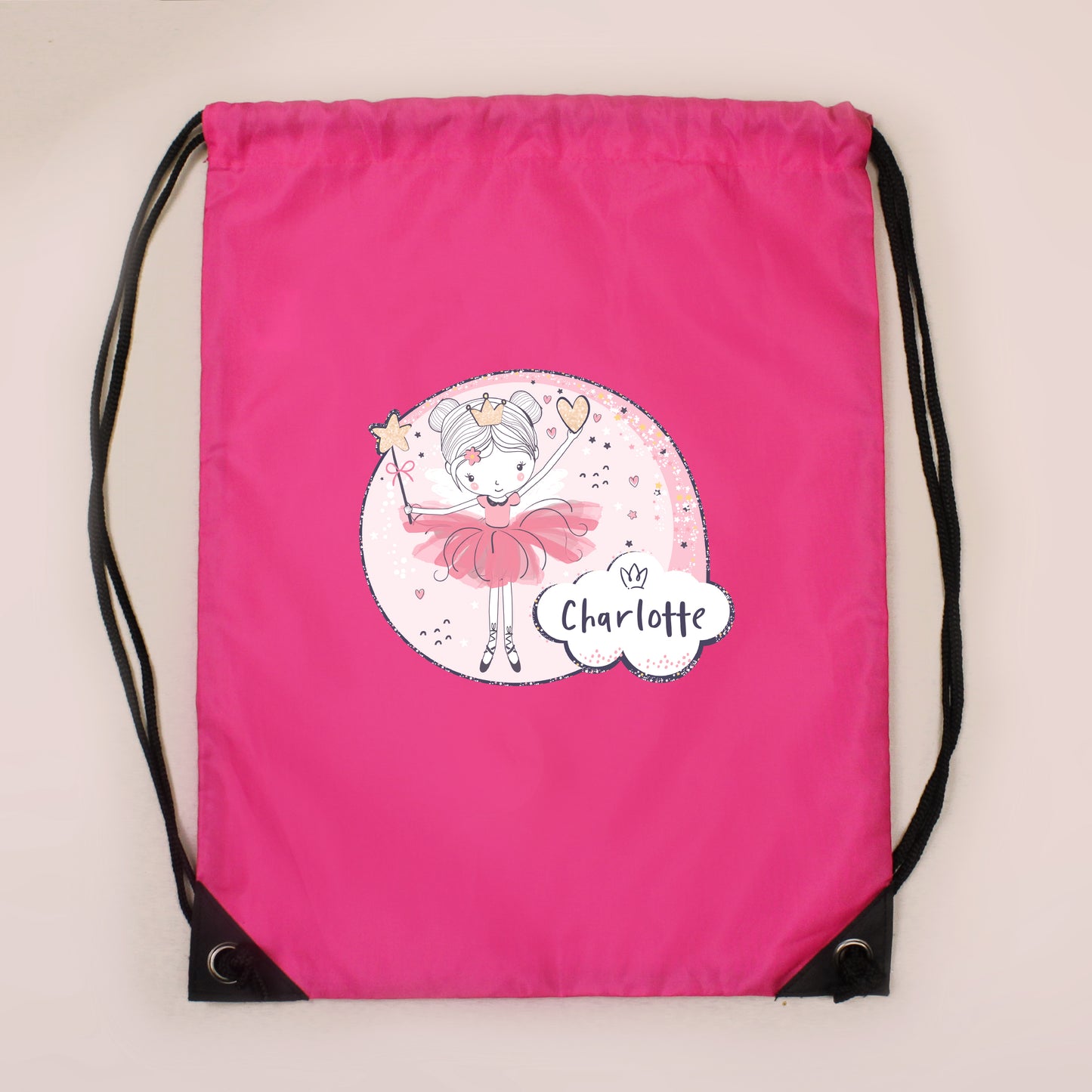 Personalised Fairy Pink Swim & Kit Bag