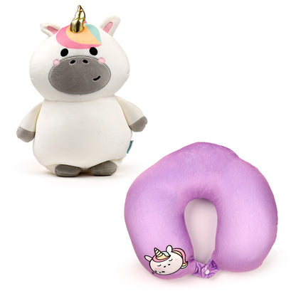 Swapseazzz Adoracorns Unicorn 2-in-1 Plush Travel Pillow & Toy