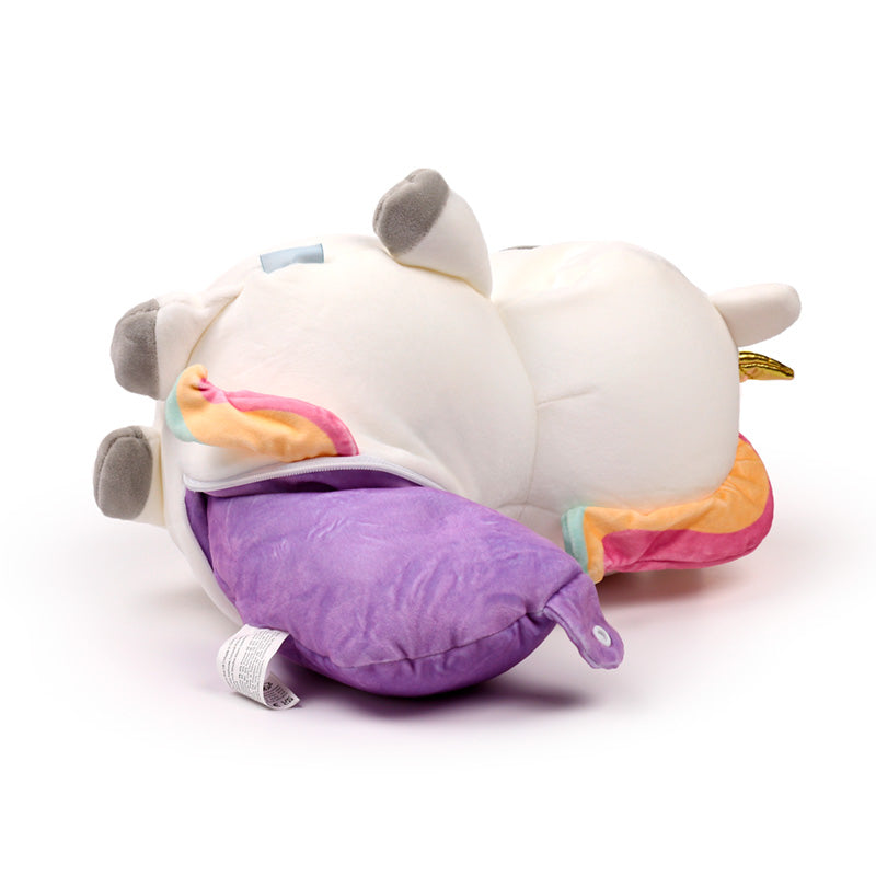 Swapseazzz Adoracorns Unicorn 2-in-1 Plush Travel Pillow & Toy