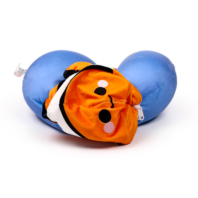 Swapseazzz Adoramals Ocean Clownfish 2-in-1 Plush Travel Pillow & Toy