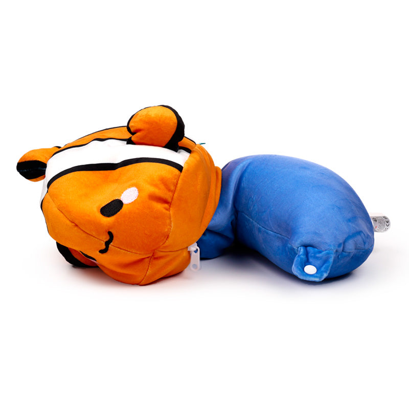 Swapseazzz Adoramals Ocean Clownfish 2-in-1 Plush Travel Pillow & Toy