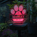 Personalised Pet Memorial Outdoor Solar Light