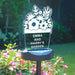 Personalised Plant Pot Outdoor Solar Light