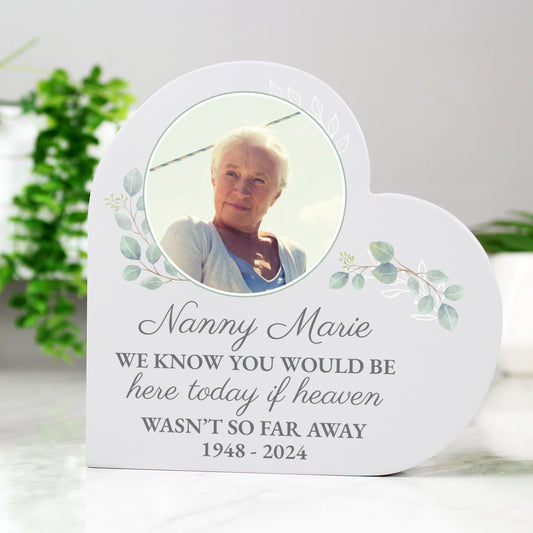 Personalised Wedding Memory Table Memorial Heart Ornament