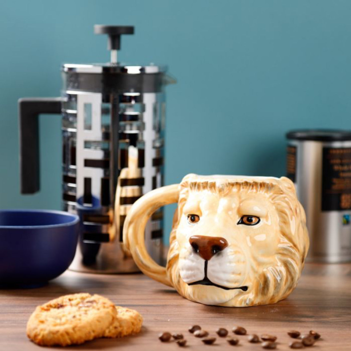 Lion Head Shaped Mug