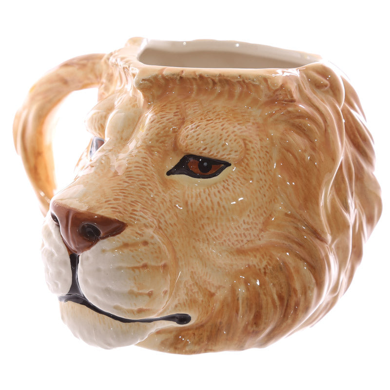 Lion Head Shaped Mug