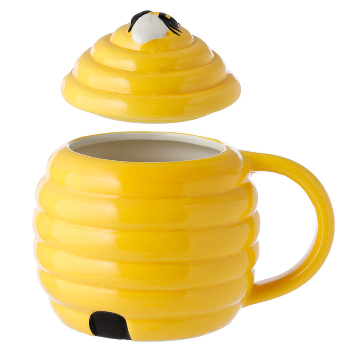 Beehive Shaped Lidded Mug