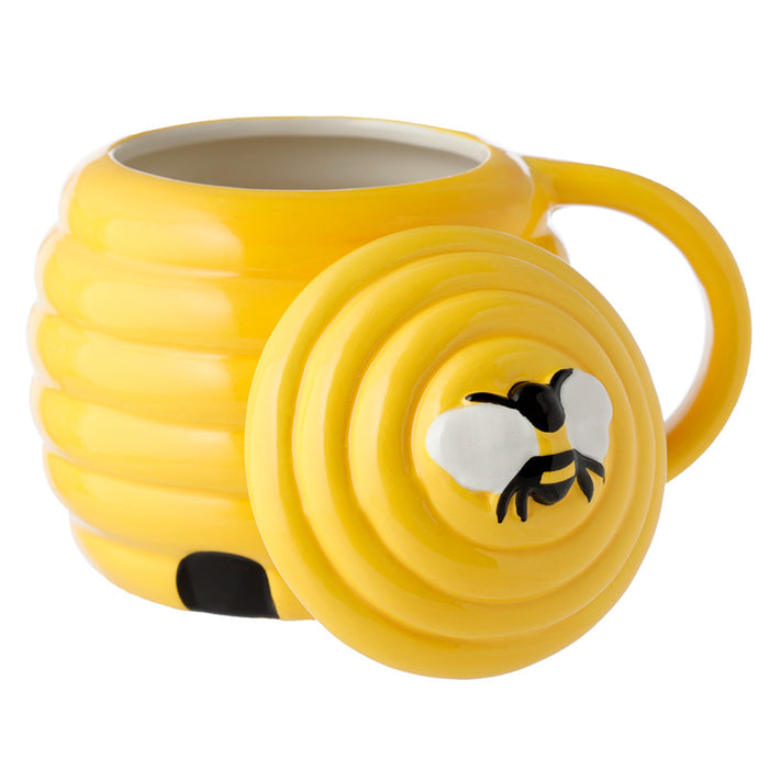 Beehive Shaped Lidded Mug