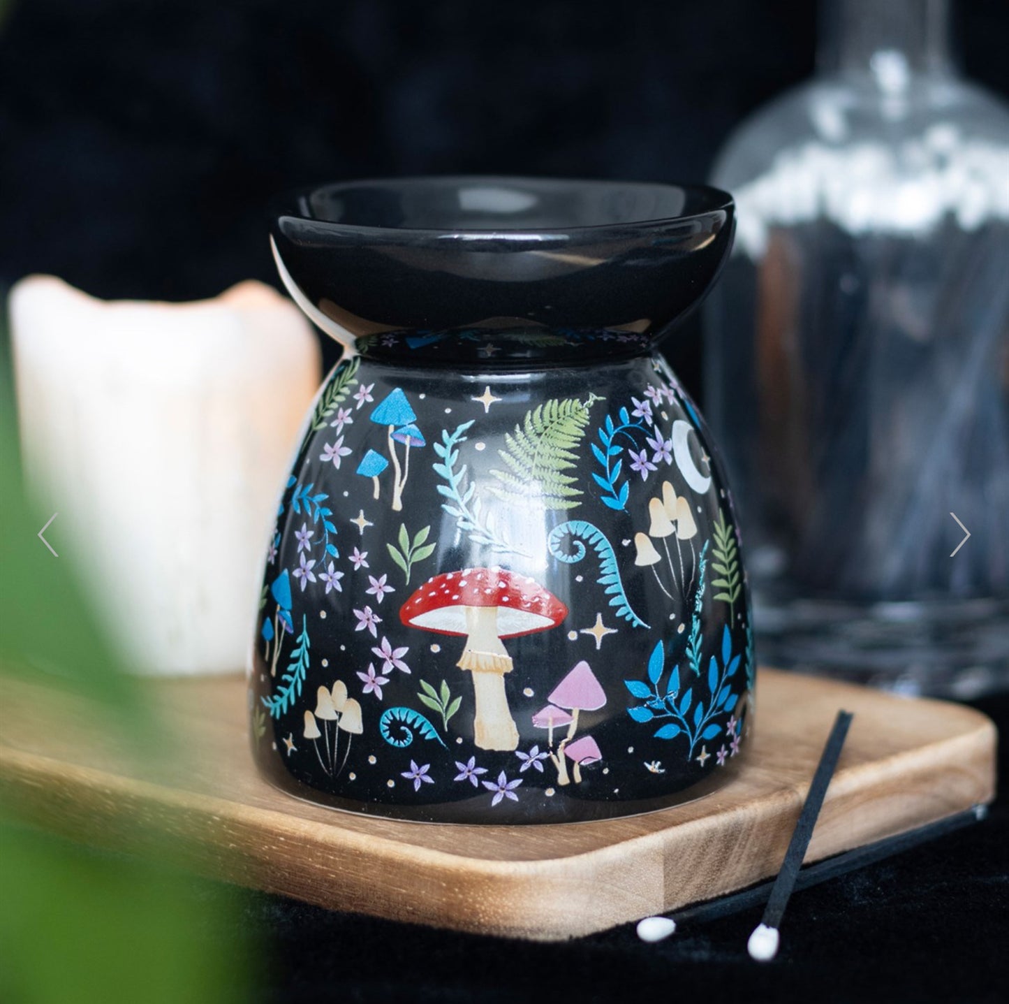 Dark Forest Print Oil Wax Melt Burner