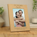 Personalised Anniversary Oak Finish Photo Frame 5x7