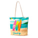 Beach Life Surf Canvas Beach Bag