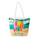 Beach Life Surf Canvas Beach Bag