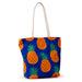 Pineapple Print Canvas Beach Bag