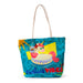 Vacation Vibes Unicorn Canvas Beach Bag