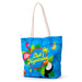 Flamingo Club Tropicana Canvas Beach Bag