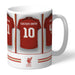 Personalised Liverpool Football Team Dressing Room Mug