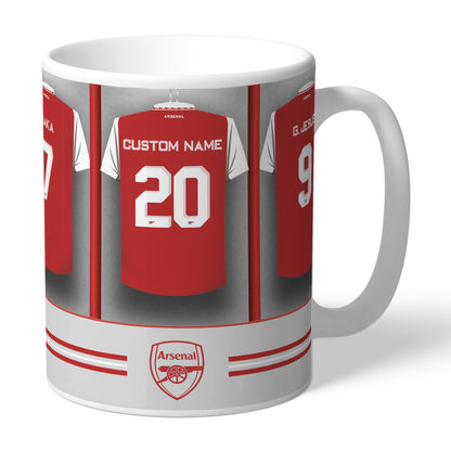 Personalised Arsenal Football Team Dressing Room Mug